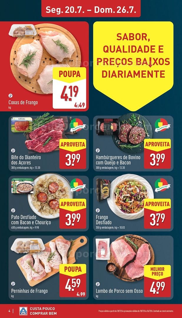 Antevisão Folheto ALDI Promoções de 20 a 26 julho